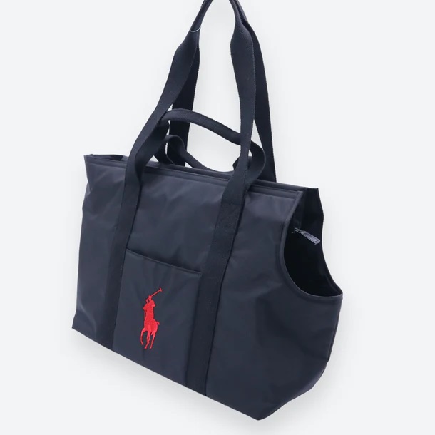 RALPH LAUREN（ラルフローレン）ウーブンキャリートート / Dogs Woven Tote