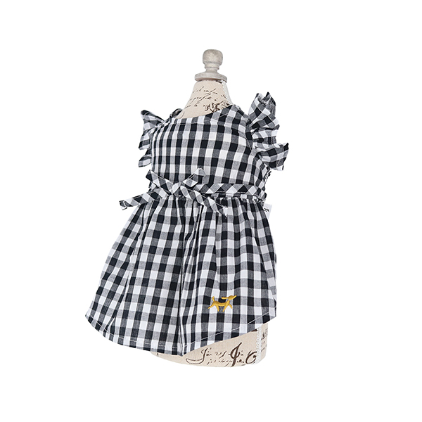 【パピー・超小型犬用】ROPE PICNIC（ロペピクニック）ギンガムチェックフリルショルダーワンピ