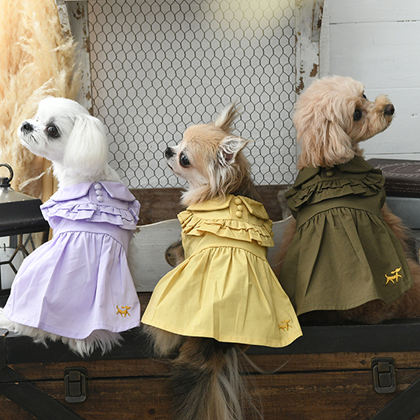 犬 服 ワンピース  犬の服 いぬ  (ドッグウェア) 小型犬 中型犬 おしゃれ おもしろ かわいい 可愛い 着せやすい セール ブランド 女の子 メス 袖なし