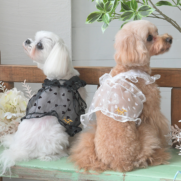 2025新商品 ROPE PICNIC（ロペピクニック）シースルーハート柄ショート丈キャミ