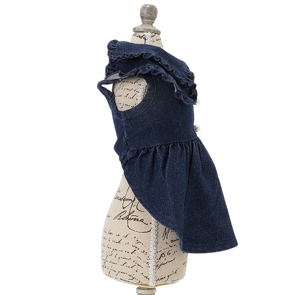 2025新商品 ROPE PICNIC（ロペピクニック）襟付きデニムワンピ