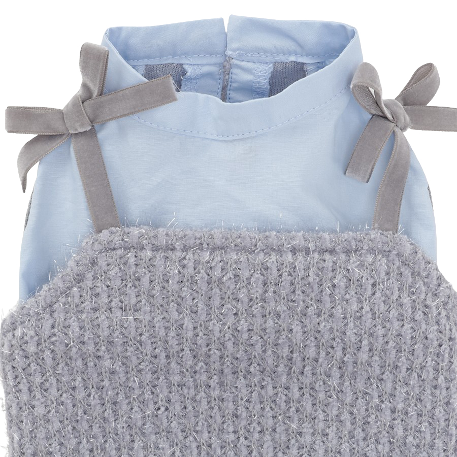 2025新商品 ROPE PICNIC（ロペピクニック）ラメニットドッキングワンピース