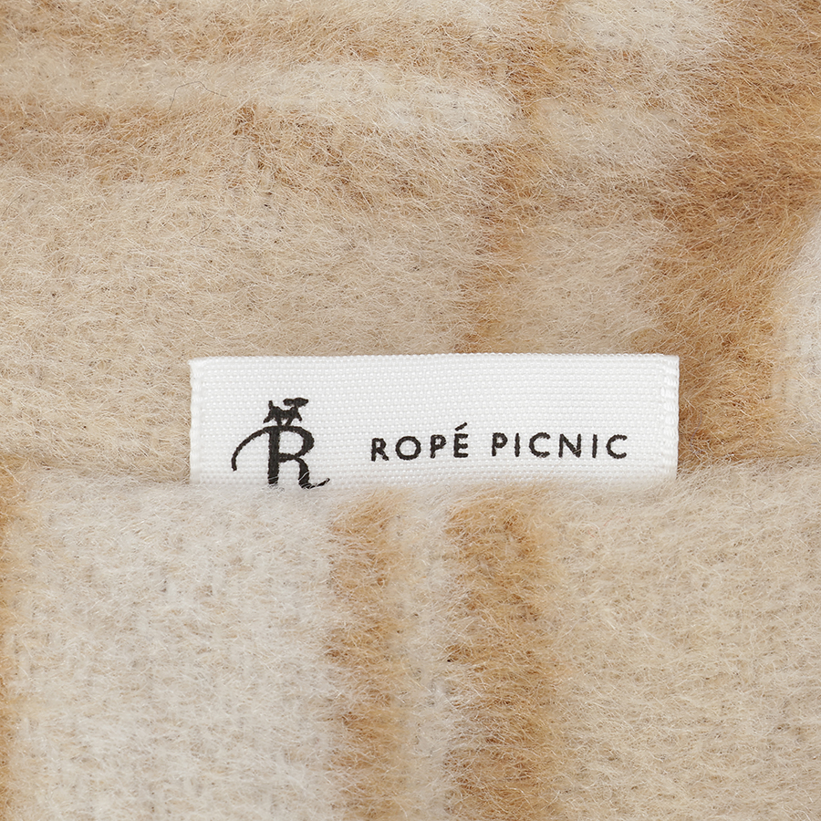 2025新商品 ROPE PICNIC（ロペピクニック）チェック柄ボアベスト