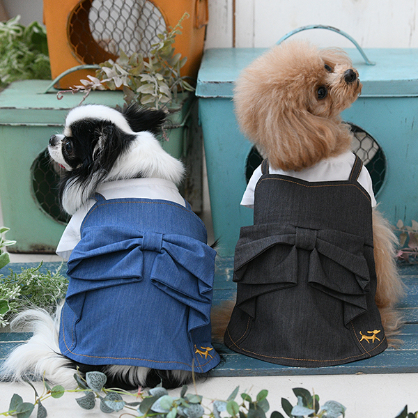 2026新商品 ROPE PICNIC（ロペピクニック）ドッキングリボンデニムワンピ