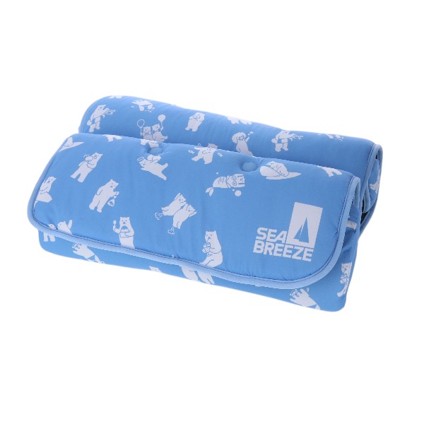 【公式ライセンス商品】シーブリーズ(SEA BREEZE)くま総柄枕付きクールベッド