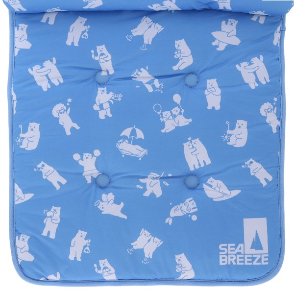 【公式ライセンス商品】シーブリーズ(SEA BREEZE)くま総柄枕付きクールベッド