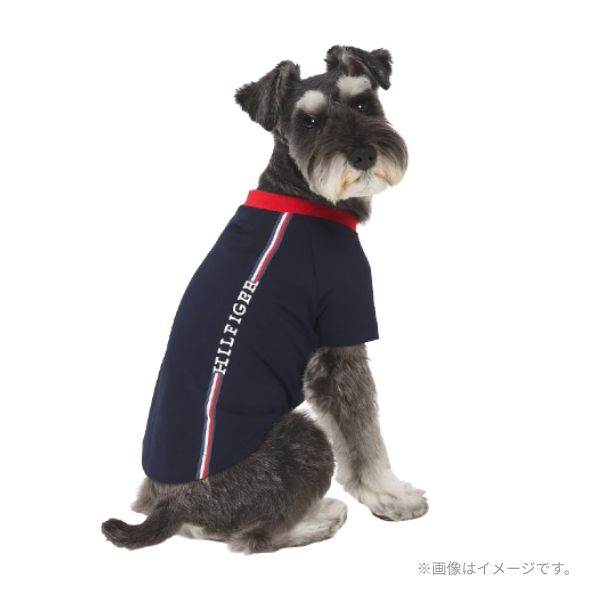 TOMMY HILFIGER（トミーヒルフィガー）ストライプロゴプリントTシャツ / Dog Stripe Logo Print Tee