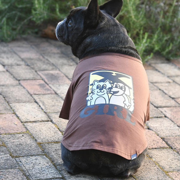 2022 X-girl（エックスガール）キャット＆ドッグTシャツ