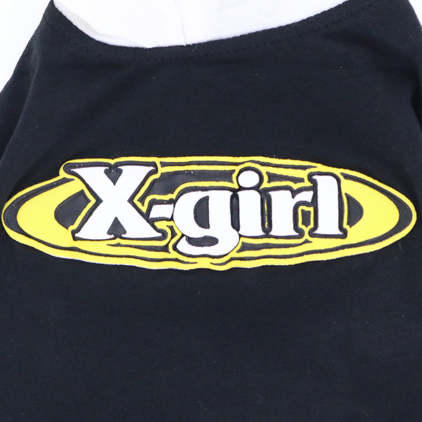 2023春夏 X-girl（エックスガール）フォームプリントオーバルロゴフーディー