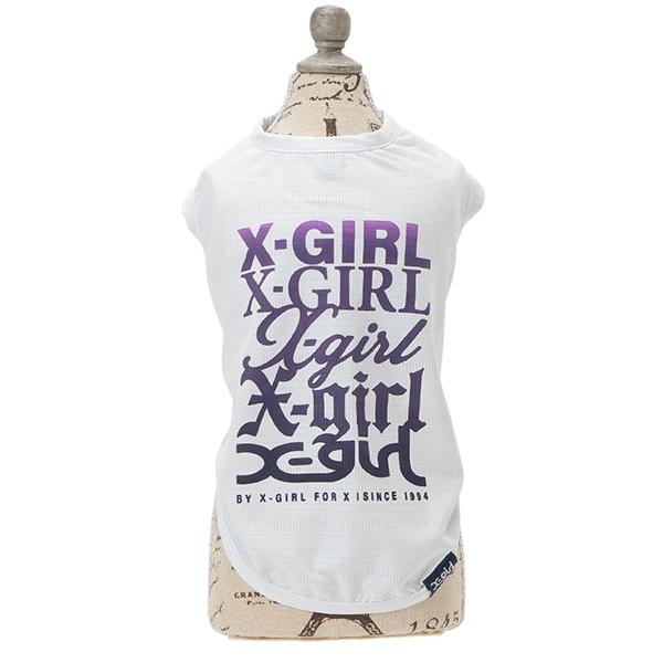 2025新商品 X-girl（エックスガール）バリアスロゴメッシュタンク