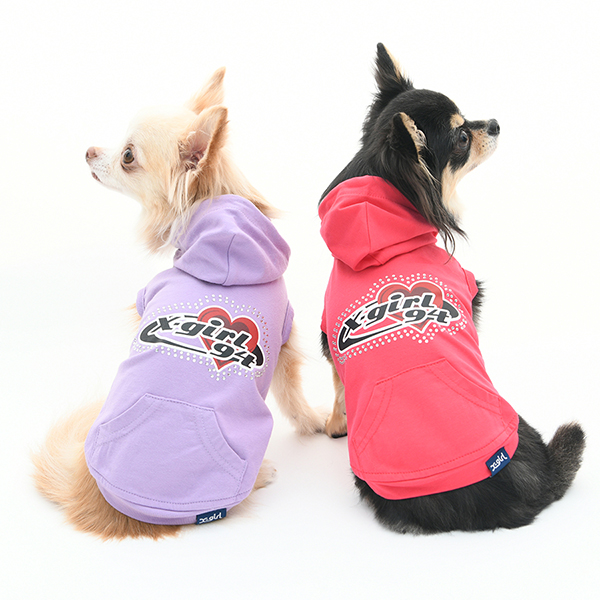 2026新商品 X-girl（エックスガール）プラネットハートロゴタンクフーディー