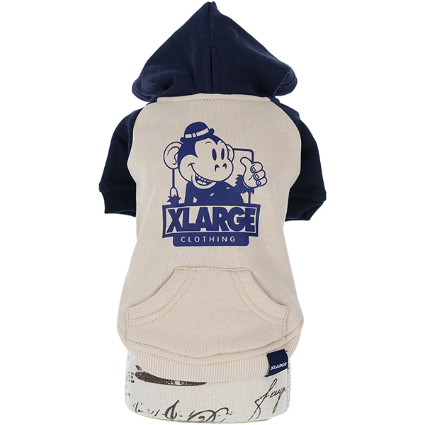 XLARGE（エクストララージ）キースバイカラーフーディー