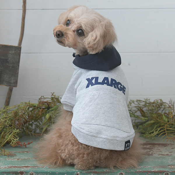 2025新商品 XLARGE（エクストララージ）ツートーンフーディー