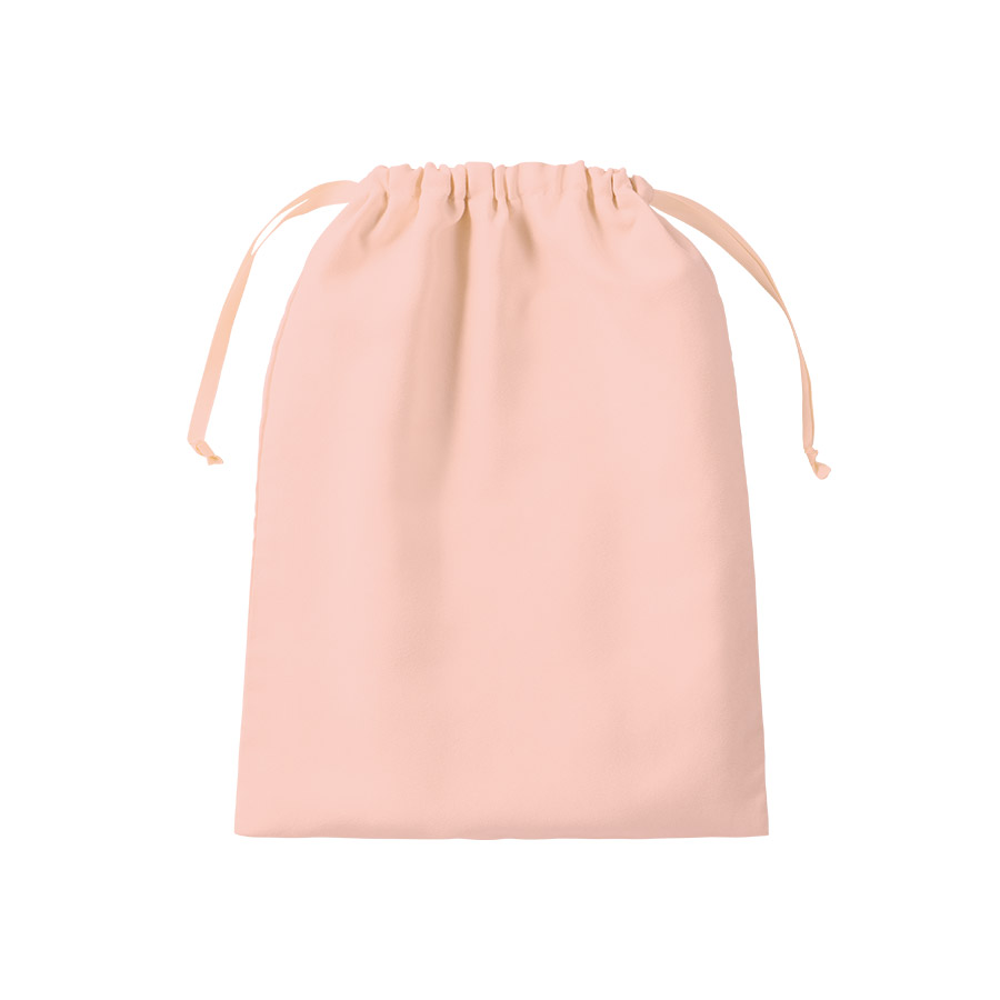 【ギフト包装にも！】スウェード風巾着（L）