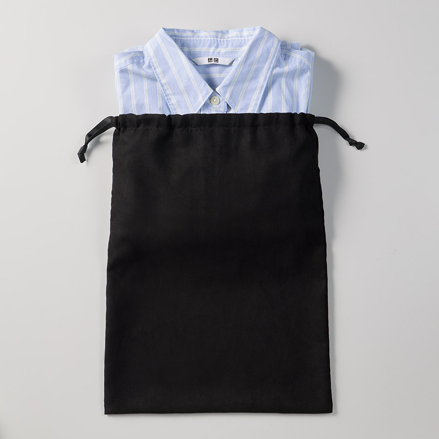 【ギフト包装にも！】スウェード風巾着（L）