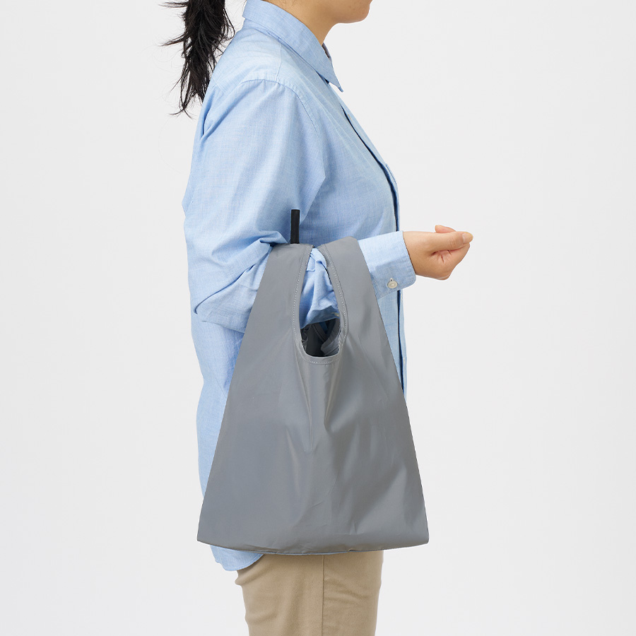 【夜道のお散歩に!】リフレクターマルシェバッグ Mサイズ